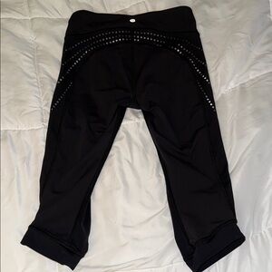 Lululemon cropped Black Leggings